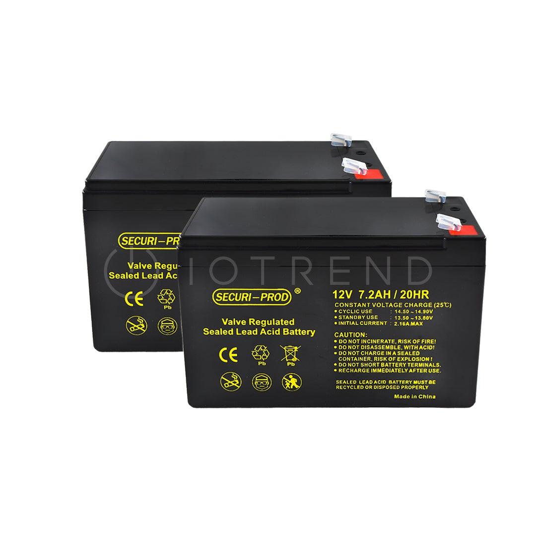 Securi-Prod 12V 7.2AH Rechargeable Batteries Iotrend